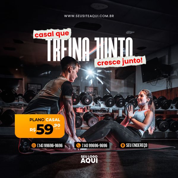 ACADEMIA - CROSS FIT - FITNESS | SOCIAL MEDIA | PSD EDITÁVEL