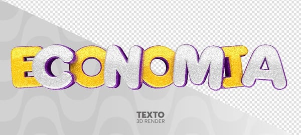 TEXTO 3D ECONOMIA DE CARNAVAL