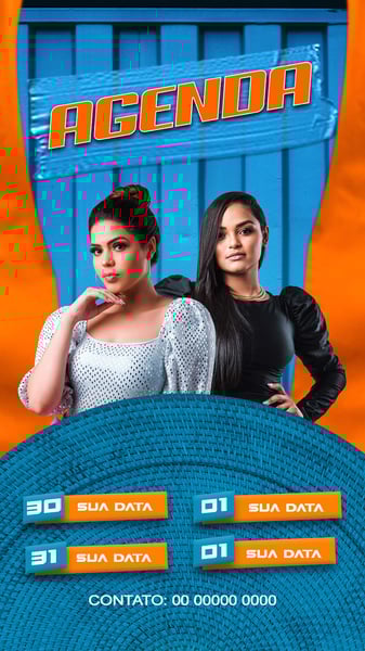 FLYER ARTISTA AGENDA DE SHOWS STORIES