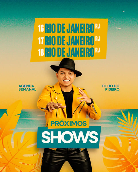FLYER AGENDA DE SHOWS PARA ARTISTAS FEED 238
