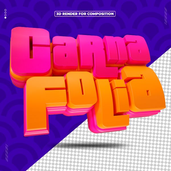 SELO 3D CARNAFOLIA CARNAVAL