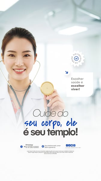 DIA NACIONAL DA SAÚDE 05 DE AGOSTO FLYER SOCIAL MEDIA PSD EDITÁVEL 5