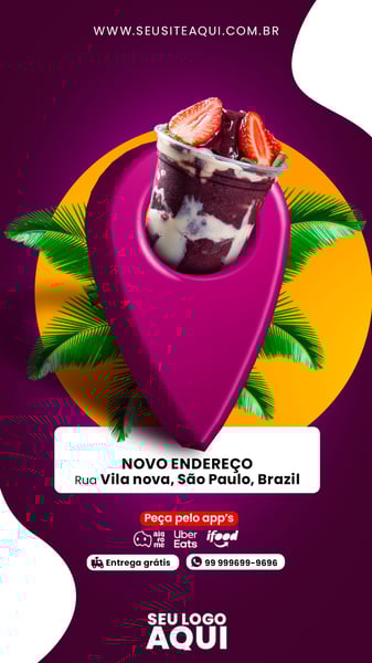 POST STORY - AÇAÍTERIA - NOVO ENDEREÇO
