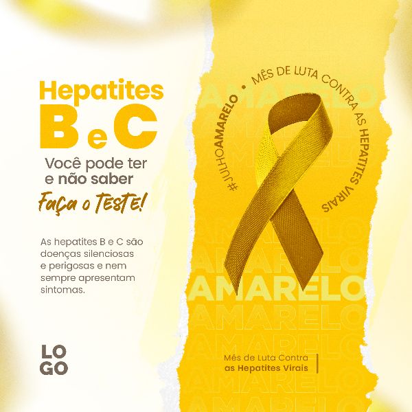 HEPATITE B E C VOCÊ PODE TER E NÃO SABER JULHO AMARELO