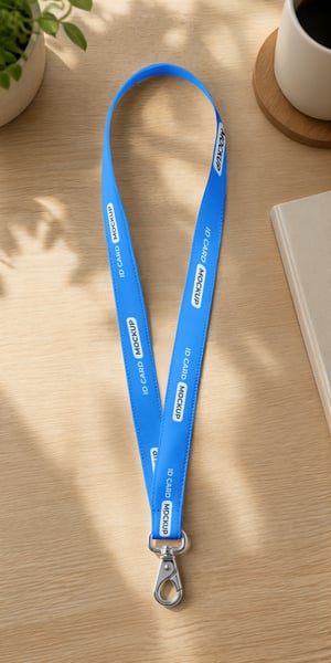CORDÃO PARA CRACHÁ PSD EDITÁVEL MOCKUP