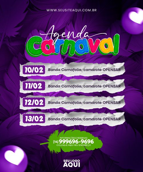 FEED - CARNAVAL | CARNIVAL | FESTA | PSD EDITÁVEL