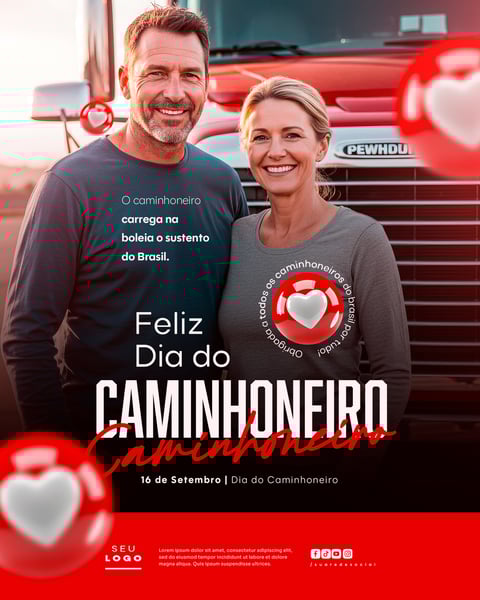 DIA DO CAMINHONEIRO 16 DE SETEMBRO SOCIAL MEDIA PSD EDITÁVEL 10