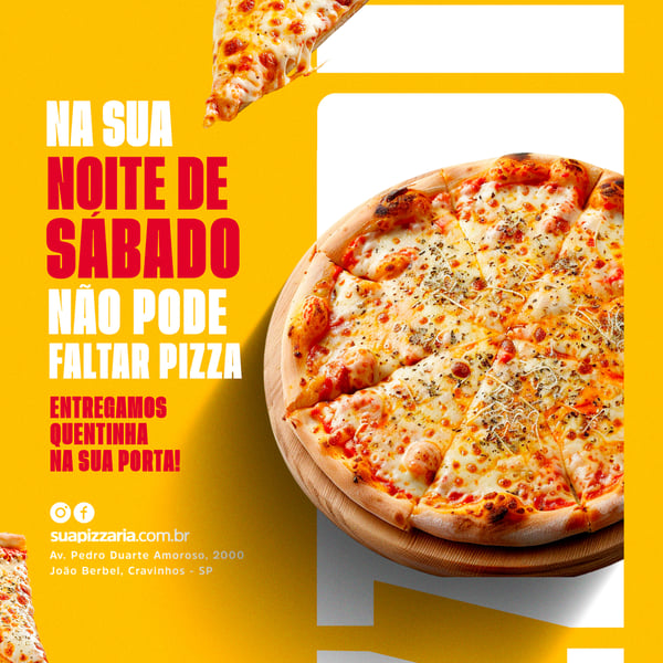 NOITE DE SÁBADO COM PIZZA