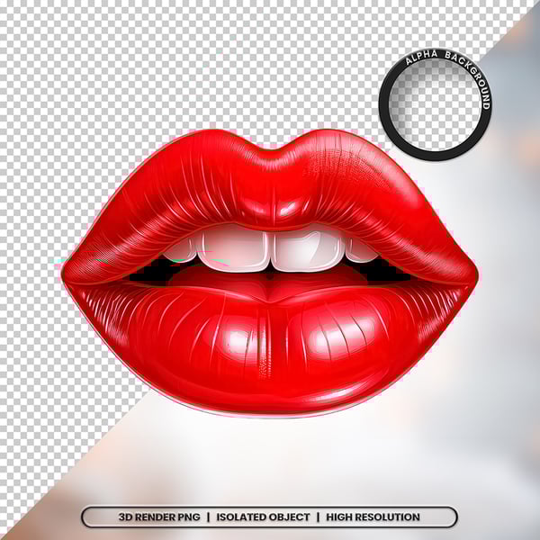 3D RENDER BOCA LÍNGUA LEITE ELEMENTO ÍCONE PSD PNG 5