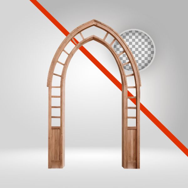 ARCO DE MADEIRA, ELEMENTO PNG 3D-IA,COMPOSIÇÃO PARA  VAQUEJADA, PISEIRO, ESTRUTURA DE MADEIRA, FUNDO,