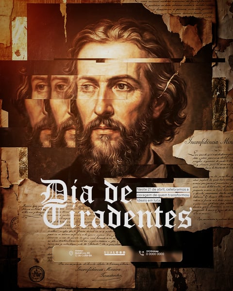 DIA DE TIRADENTES 21 DE ABRIL SOCIAL MEDIA PSD EDITÁVEL