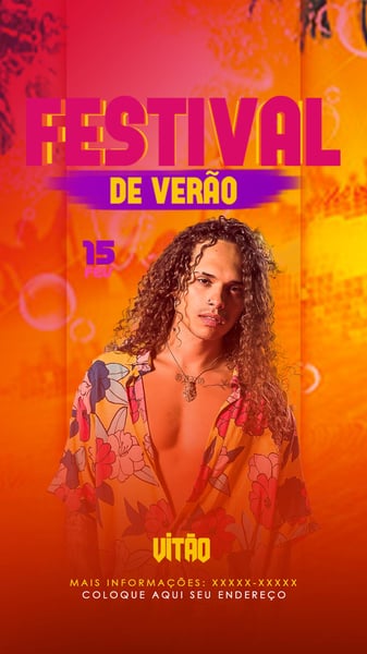 FLYER EVENTO FESTIVAL DE VERÃO STORIES
