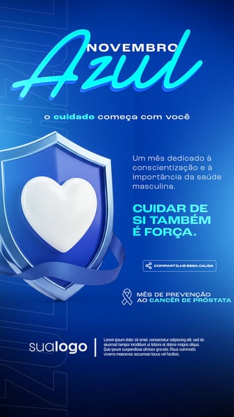 NOVEMBRO AZUL MÊS DE COMBATE AO CÂNCER DE PRÓSTATA SOCIAL MEDIA STORIES PSD EDITÁVEL 13