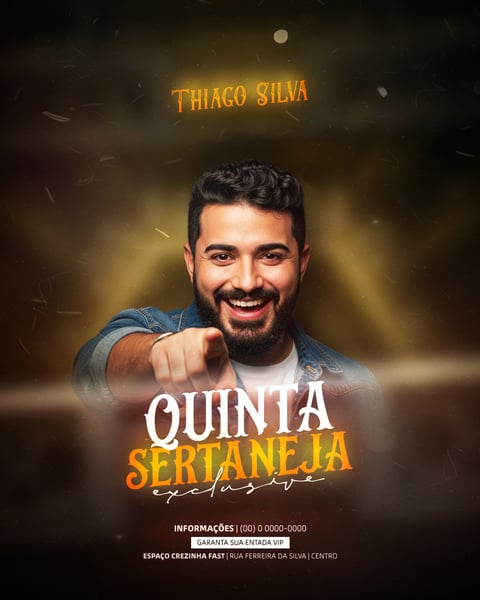 FLYER EVENTOS ARTISTAS SHOWS FESTA  SOCIAL MEDIA PSD EDITÁVEL 22