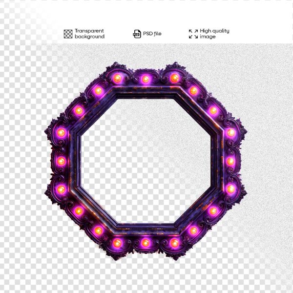 ELEMENTO DE MADEIRA COM LUZES | 3D | PARA COMPOSIÇÃO | IMAGEM SEM FUNDO