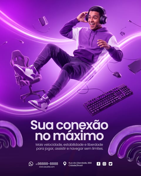 PROVEDOR DE INTERNET SOCIAL MEDIA PSD EDITÁVEL 4