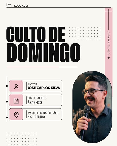 CULTO DE DOMINGO SOCIAL MEDIA PSD EDITÁVEL 3