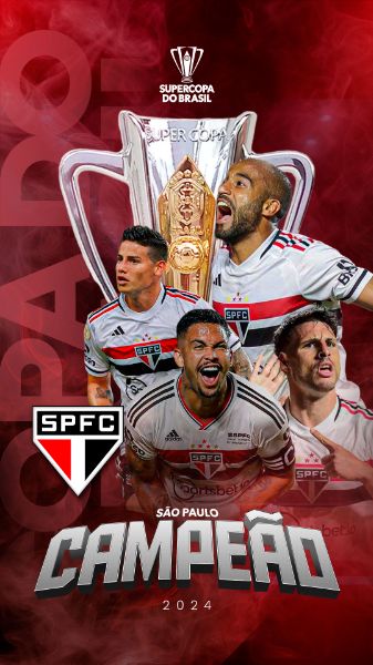 STORY | SUPERCOPA | SÃO PAULO CAMPEÃO | FUTEBOL | PSD EDITÁVEL