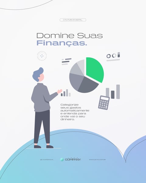 FINTECH E DIGITAL BANKING FINANÇAS MODERNAS SOCIAL MEDIA PSD EDITÁVEL 3