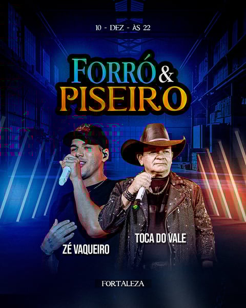 FLYER EVENTO FORRÓ E PESEIRO PSD EDITÁVEL