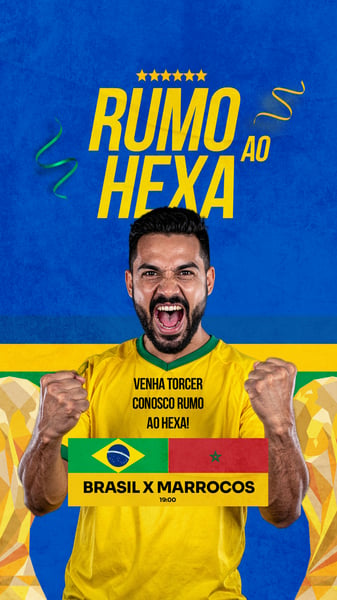 COPA DO MUNDO 2026 BRASIL RUMO AO HEXA SOCIALMEDIA PSD STORY 9
