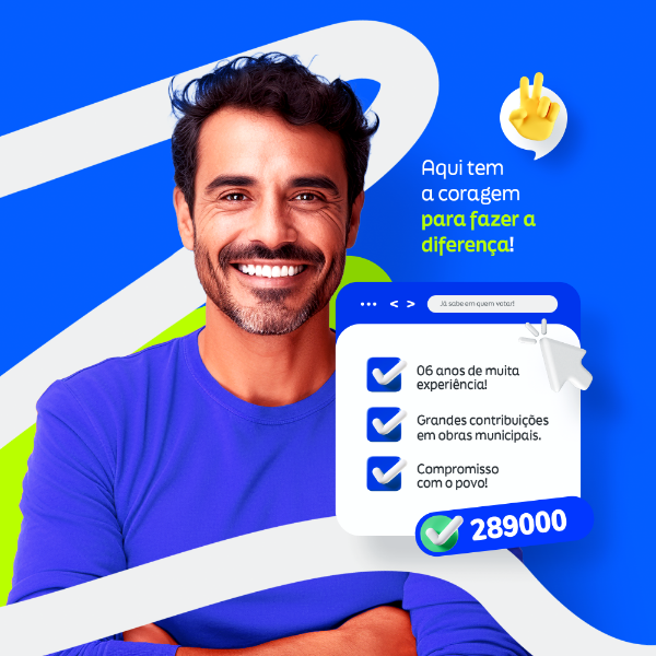 ELEIÇÕES POST SOCIAL MEDIA PSD EDITÁVEL PARA CANDIDATOS POLÍTICOS NO PERÍODO ELEITORAL / POLÍTICA - MOTIVOS PARA VOTAR