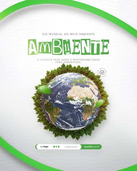 05 DE JUNHO - DIA MUNDIAL DO MEIO AMBIENTE SOCIAL MEDIA PSD EDITÁVEL