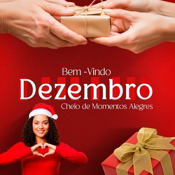 BEM VINDO DEZEMBRO CHEIO DE MOMENTOS ALEGRES PSD EDITÁVEL
