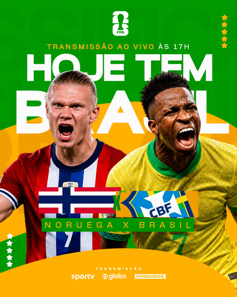 TRANSMISSÃO BRASIL X NORUEGA PSD EDITÁVEL