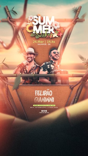 FLYER EVENTO SUMMER VIBES STORIES