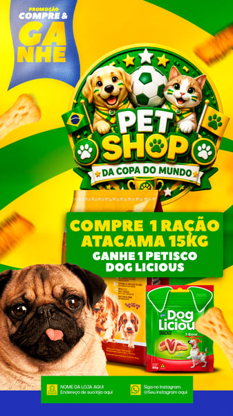 SOCIAL MEDIA PET SHOP COPA DO MUNDO STORYS