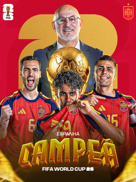 FLYER ARGENTINA CAMPEÃ COPA DO MUNDO 2026