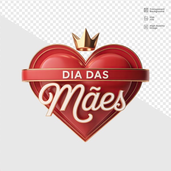 DIA DAS MÃES SELO 3D