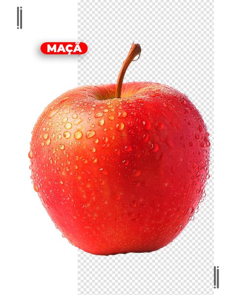 FRUTA | MAÇÃ | IMAGEM SEM FUNDO | PSD EDITÁVEL