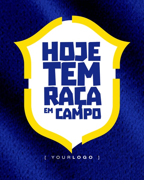 HOJE TEM RAÇA EM CAMPO POST INSTAGRAM PSD EDITÁVEL