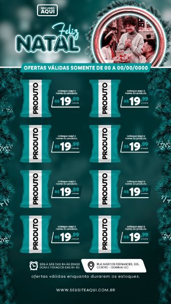 STORY | TABLÓIDE | FOLHETO | FELIZ NATAL | PSD EDITÁVEL