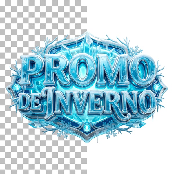 SELO 3D PROMO DE INVERNO PSD EDITÁVEL