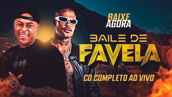 FLYER THUMB CAPA CD BANNER YOUTUBE BAILE DE FAVELA PSD EDITÁVEL