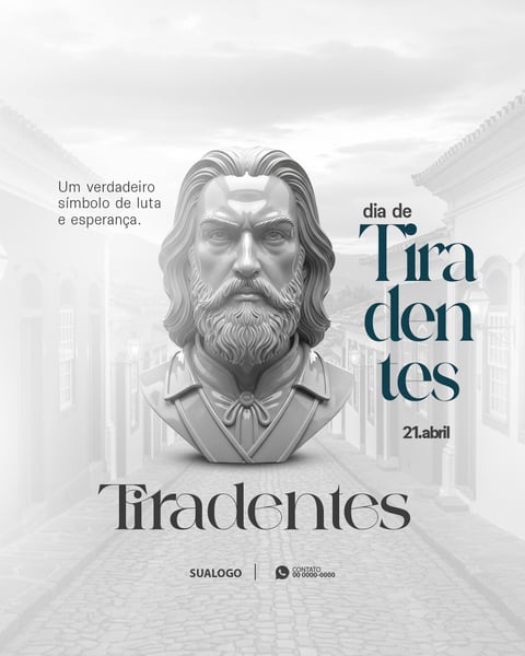 DIA DE TIRADENTES 21 DE ABRIL SOCIAL MEDIA PSD EDITÁVEL 2