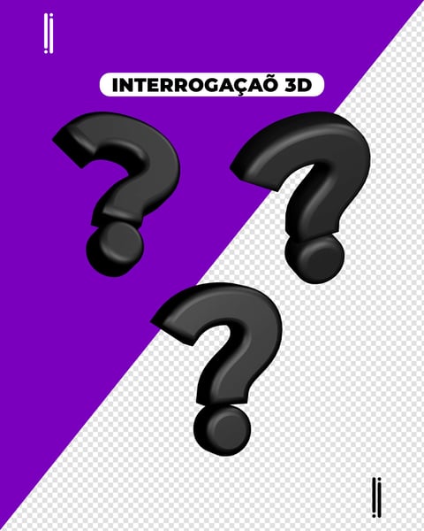 PONTO DE INTERROGAÇÃO | ELEMENTO 3D