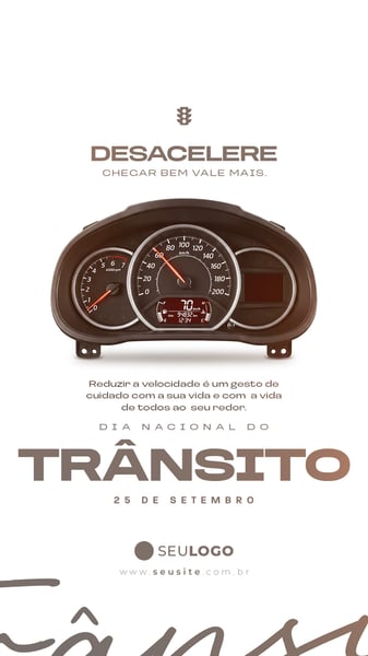 STORY SOCIAL MEDIA DIA NACIONAL DO TRÂNSITO PSD EDITÁVEL 06