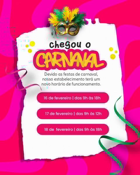 Horário de carnaval