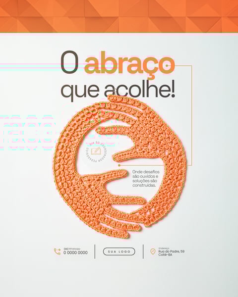 O ABRAÇO QUE ACOLHE DIA DO COORDENADOR PEDAGÓGICO SOCIAL MEDIA PSD EDITÁVEL