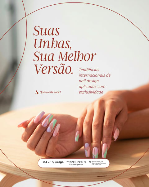 MANICURE ALONGAMENTO DE UNHAS ESTÉTICA E BELEZA SOCIAL MEDIA PSD EDITÁVEL 8
