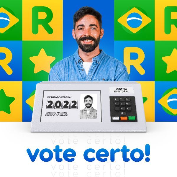 TEMPLATE CAMPANHA POLÍTICA BRASIL POST INSTAGRAM