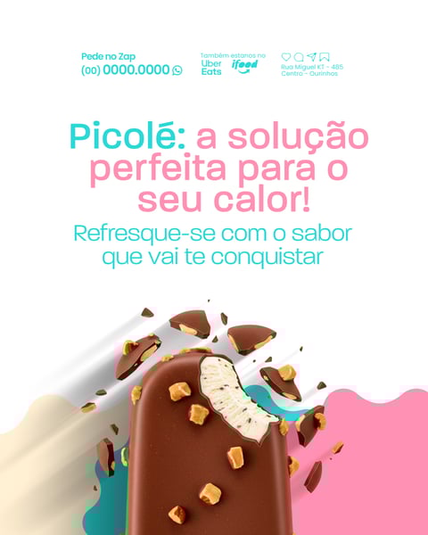 SOCIAL MEDIA SORVETERIA - PICOLÉ