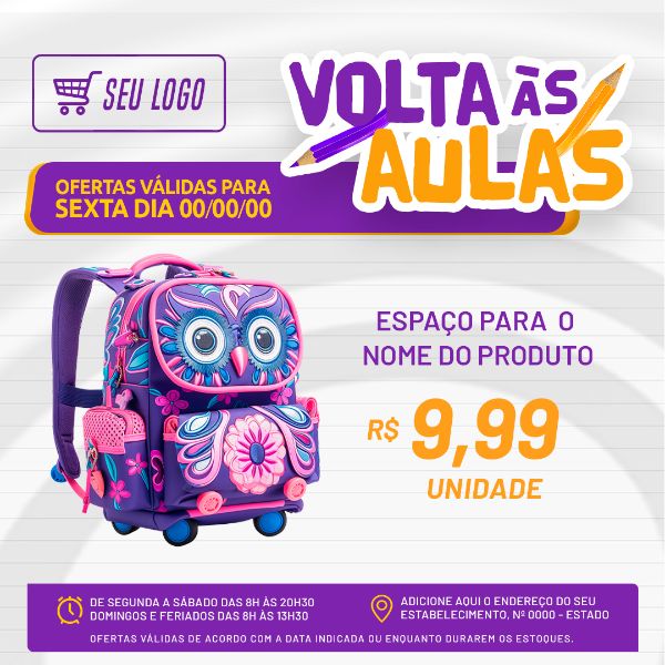 FOLHETO VOLTA AS AULAS: MATRÍCULAS ABERTAS 1 PRODUTO