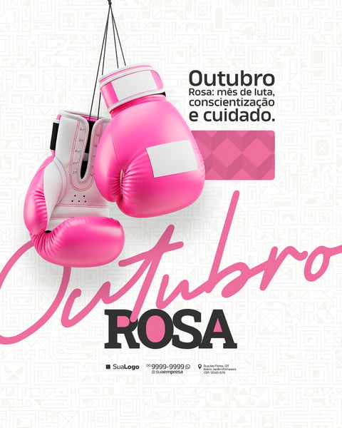 OUTUBRO ROSA CAMPANHA CÂNCER DE MAMA SOCIAL MEDIA PSD EDITÁVEL 4