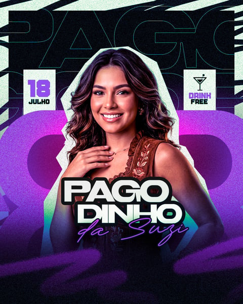 FLYER EVENTO SAMBA PAGODE PAGODINHO PSD EDITÁVEL