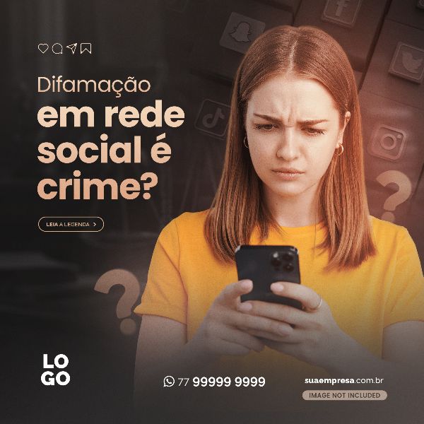 DIFAMAÇÃO EM REDE SOCIAL É CRIME - ADVOCACIA